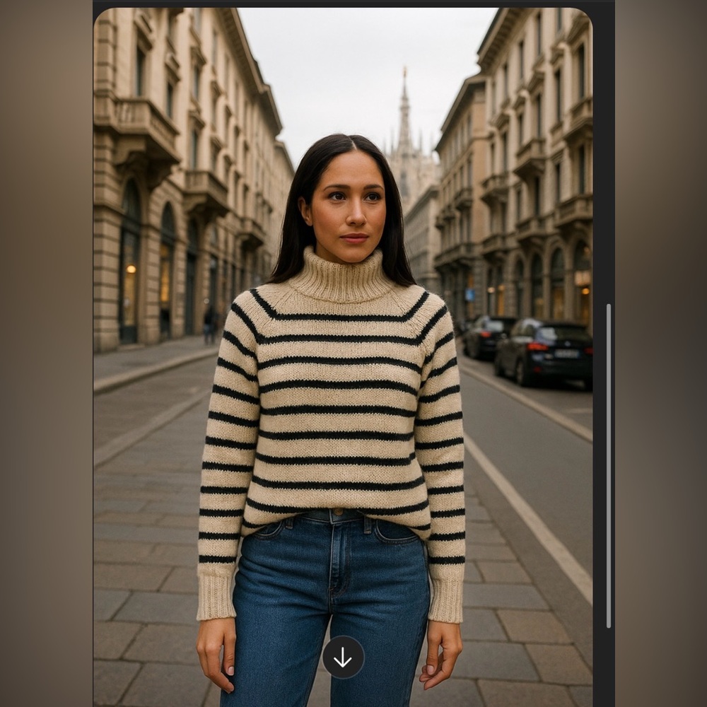 Made in Italy Classic Striped sweater